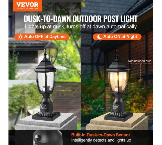 Lauko lempa su jutikliu 400 mm2