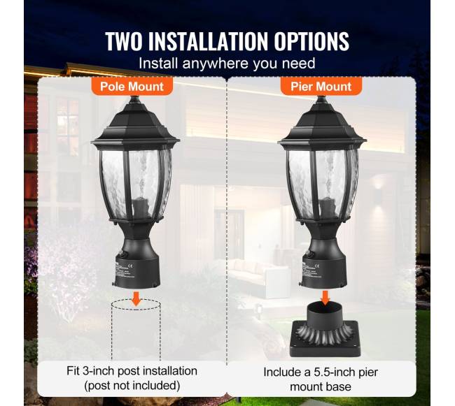 Lauko lempa su jutikliu 400 mm4