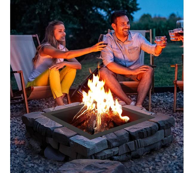 Kvadratinis laužavietės žiedas 36x36 cm7