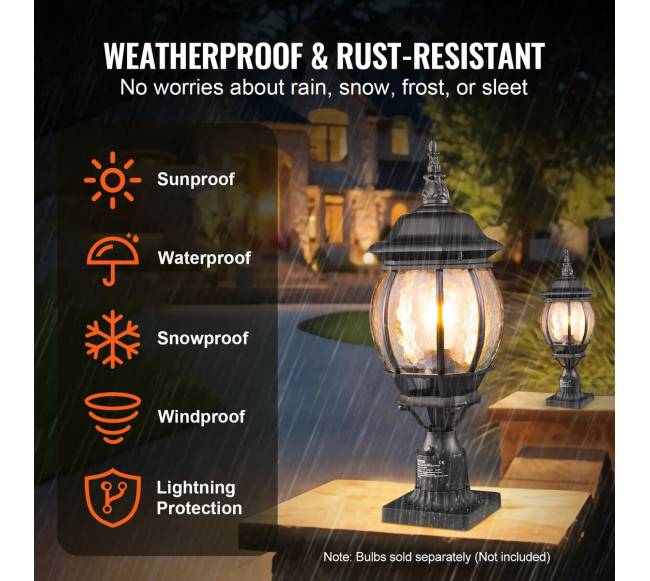 2 lauko šviestuvai su 530 mm stulpu1