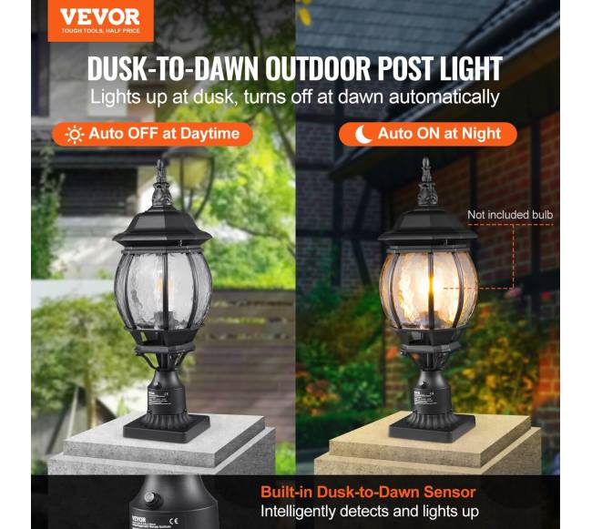 2 lauko šviestuvai su 530 mm stulpu2