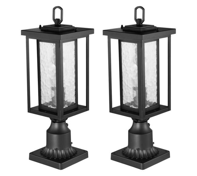 Lauko šviestuvas su jutikliu ir stulpu0