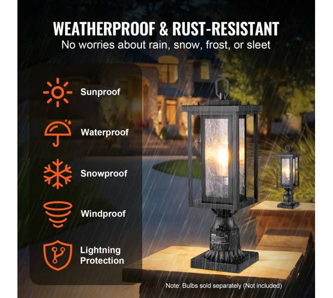 Lauko šviestuvas su jutikliu ir stulpu1