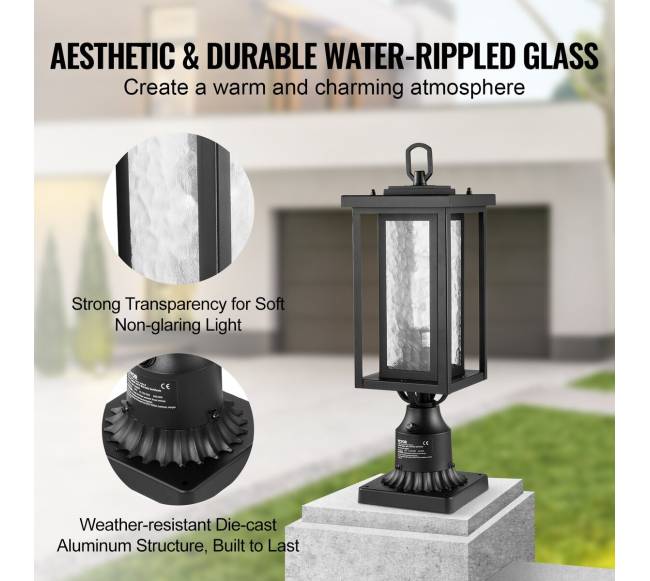 Lauko šviestuvas su jutikliu ir stulpu6