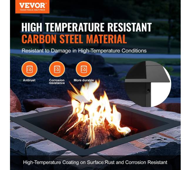 Kvadratinis 42x42 cm laužavietės žiedas1