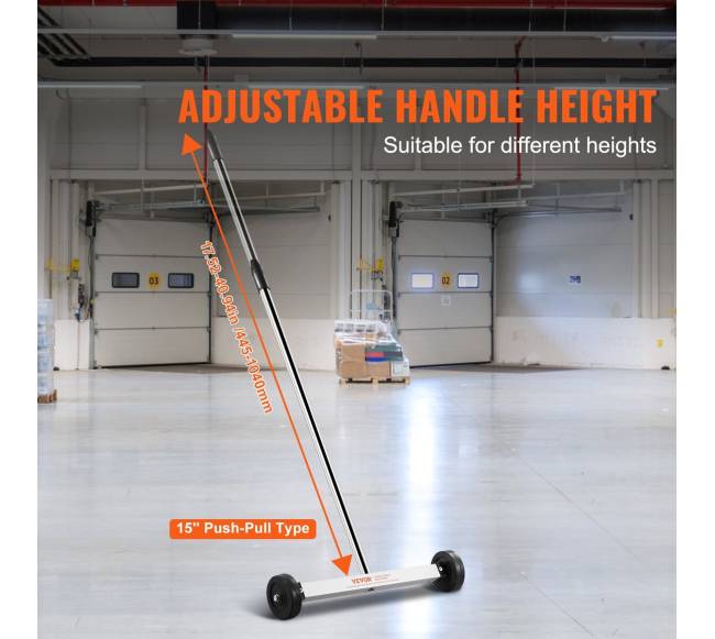 Magnetinis surinkėjas su ratais 15 cm reguliuojama rankena2