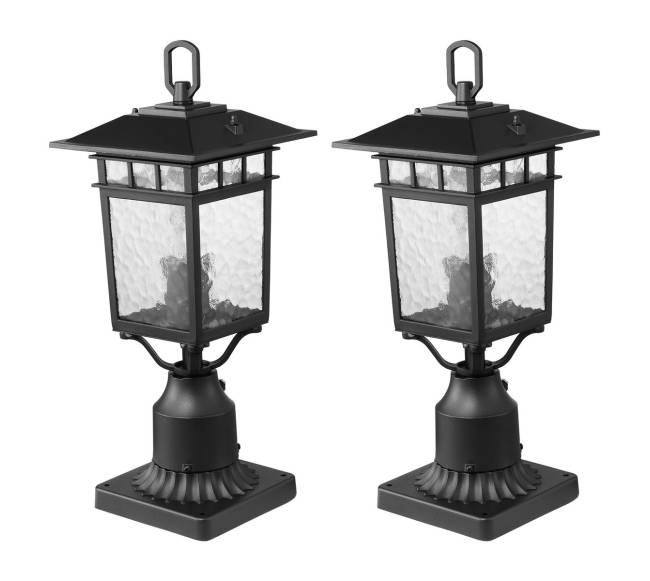 lauko lempa su šviesos jutikliu, 400 mm stulpas0