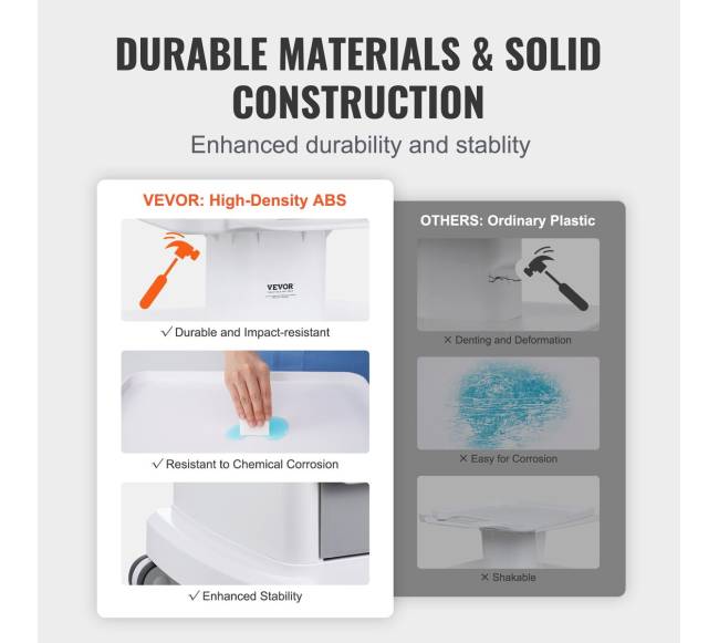 4 lygių mobilus medicininis vežimėlis su 3 stalčiais2