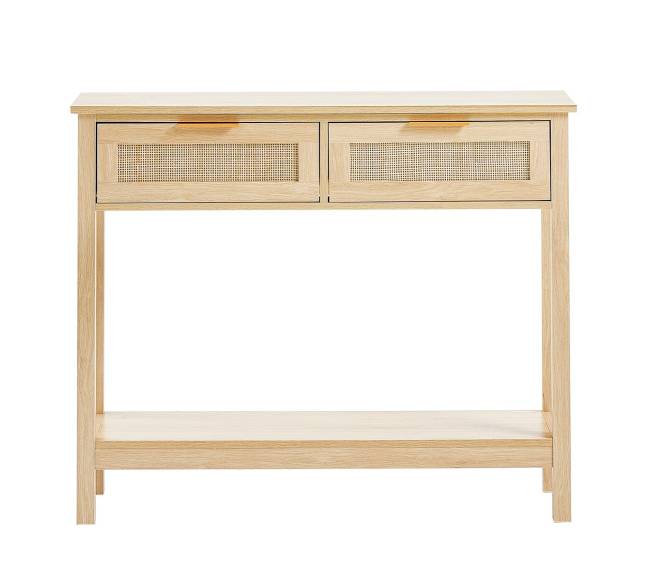 Rataninė konsolė su dviem stalčiais8