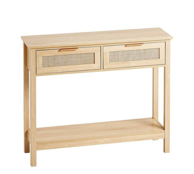 Rataninė konsolė su dviem stalčiais10