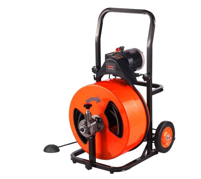 Elektrinė kanalizacijos valymo mašina su sraigtu0