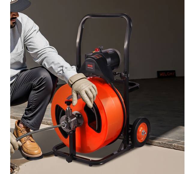 Elektrinė kanalizacijos valymo mašina su sraigtu7