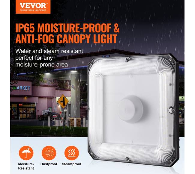 LED baldakimų šviestuvai 80 W lauko apšvietimui2