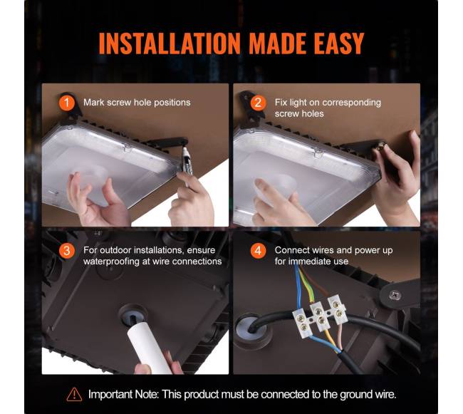 LED baldakimų šviestuvai 80 W lauko apšvietimui6