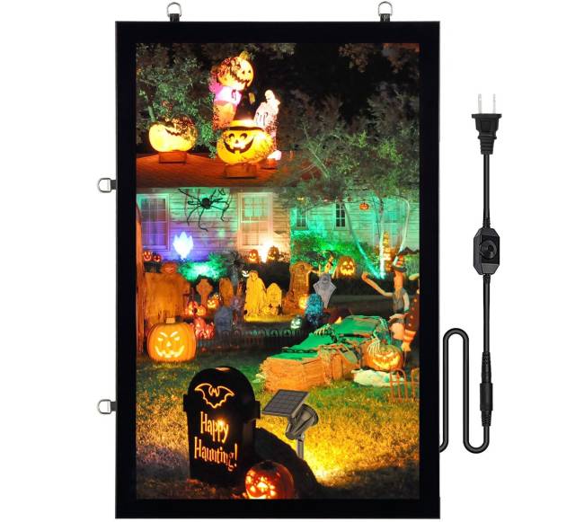 LED šviesdėžė plakatams, 962x632 mm, juoda0