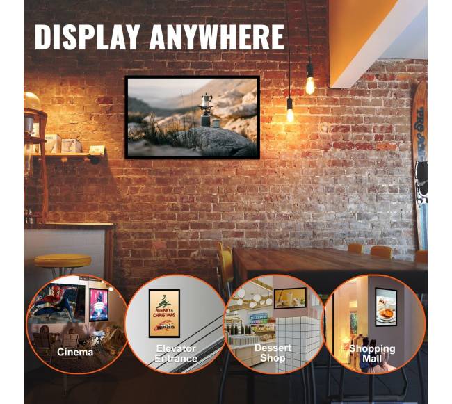 LED šviesdėžė plakatams, 962x632 mm, juoda5