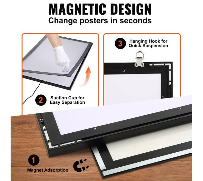 LED švieslentė plakato rėmeliui 556x352 mm3