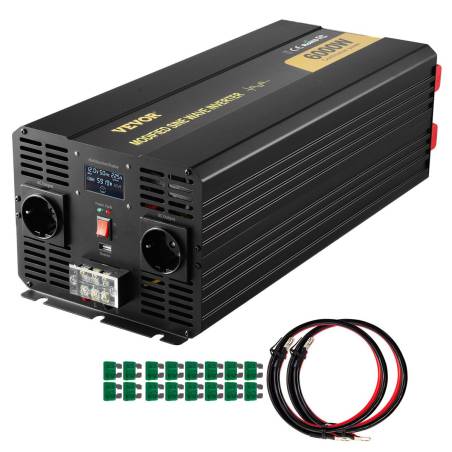 Keitiklis 6000W 12V į 230V su LCD ekranu0