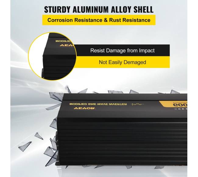 Keitiklis 6000W 12V į 230V su LCD ekranu1