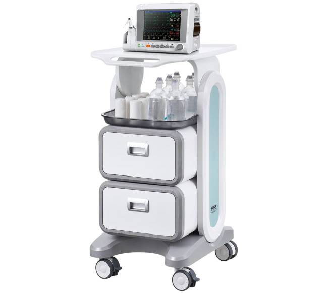 3 aukštų medicininis vežimėlis su stalčiais9