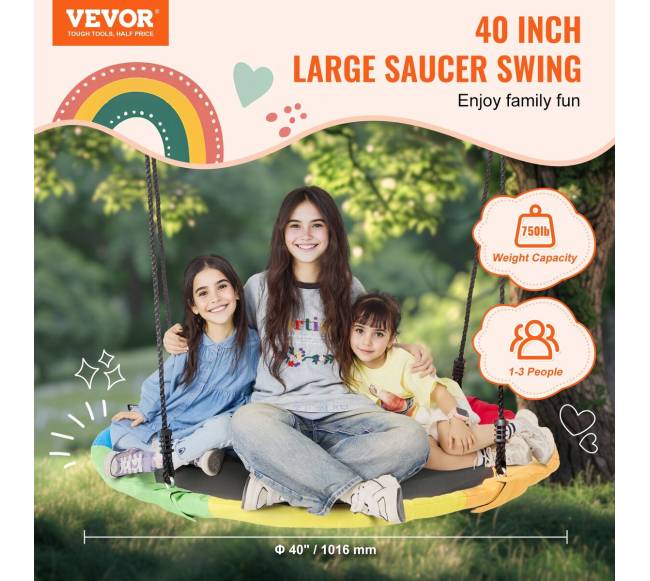 Virvinės sūpynės 101 cm multicolor1