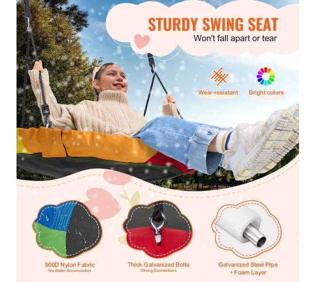 Virvinės sūpynės 101 cm multicolor2