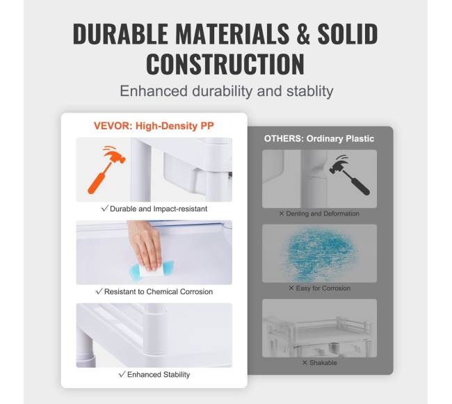 Medicininis vežimėlis su 3 lentynomis ir šiukšliadėžėmis2