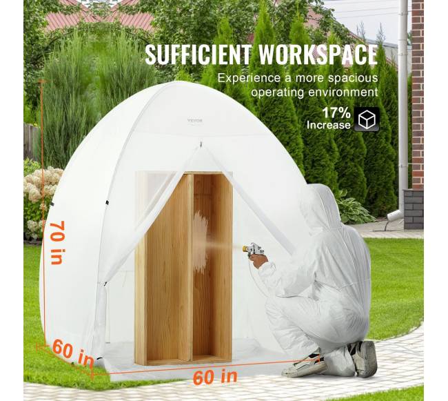 Nešiojama purškimo palapinė 152x152x178 cm2