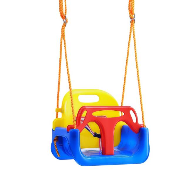 3-in-1 sūpynės vaikams su reguliuojamomis virvėmis0