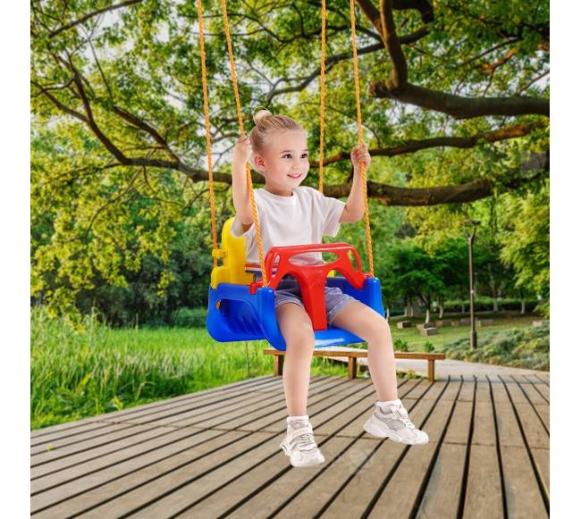 3-in-1 sūpynės vaikams su reguliuojamomis virvėmis7