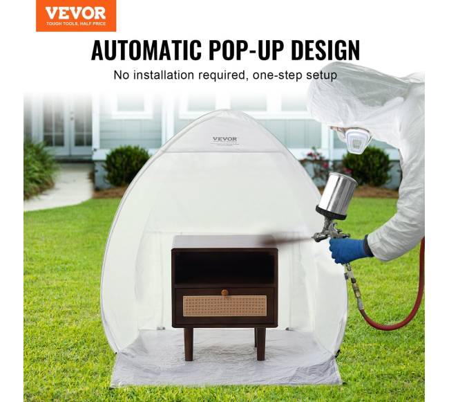 Nešiojama purškimo dažymo palapinė 101,6x88,9x101,6 cm1