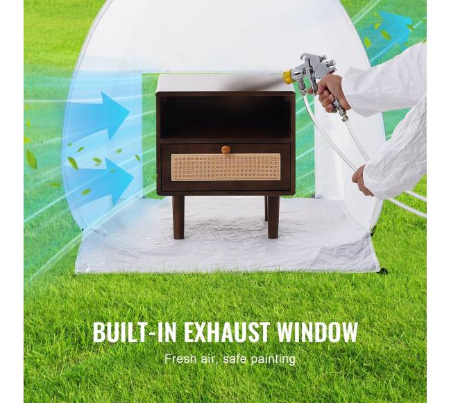 Nešiojama purškimo dažymo palapinė 101,6x88,9x101,6 cm3