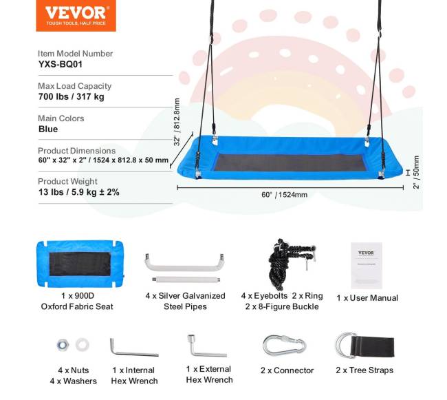 Vaikams skirtas platforminis sūpynės medis6