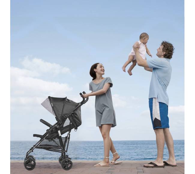 Lengvas vežimėlis su reguliuojama atrama7