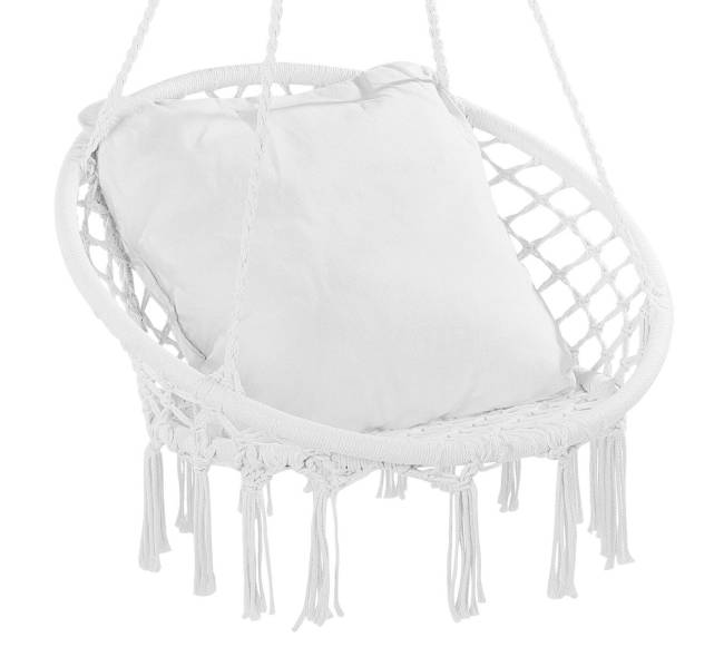 Kabantis supamas hamakas su pagalvėle0