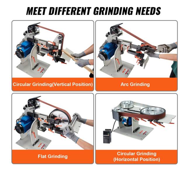 Juostinis šlifuoklis 1828.8 x 50.8mm su VFD6