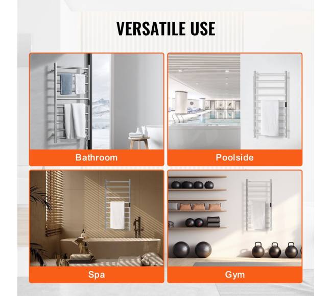 Sieninis šildomas rankšluosčių džiovintuvas, 10 strypų5