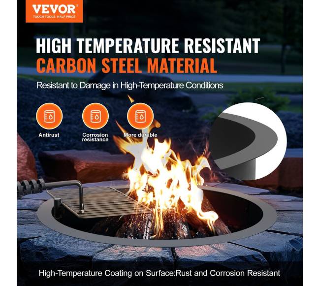 Laužo žiedas su BBQ funkcija, 89 cm1