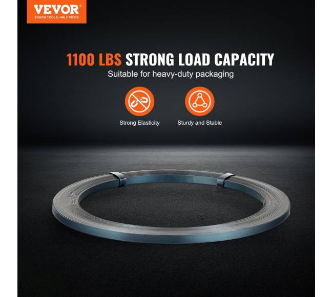 Plieninės pakavimo juostos 12.7 mm x 100 m1