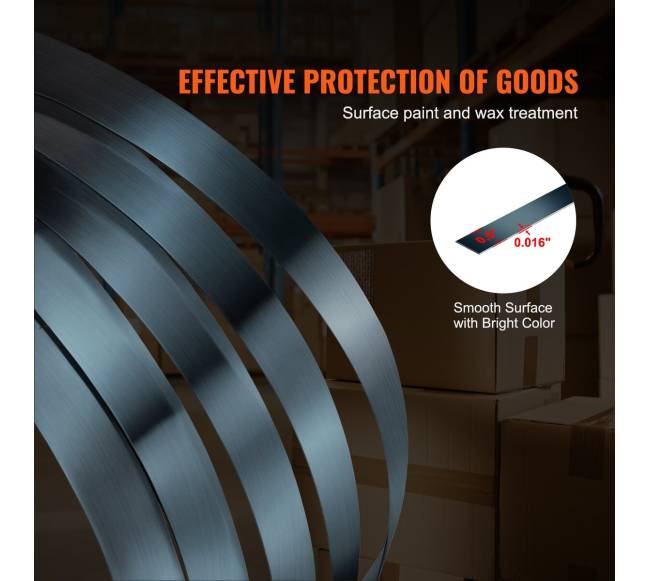 Plieninės pakavimo juostos 12.7 mm x 100 m3