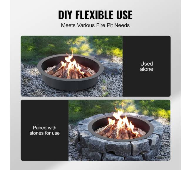 Apvalus laužo žiedo įdėklas 40 cm3