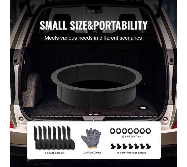 Apvalus laužo žiedo įdėklas 40 cm5