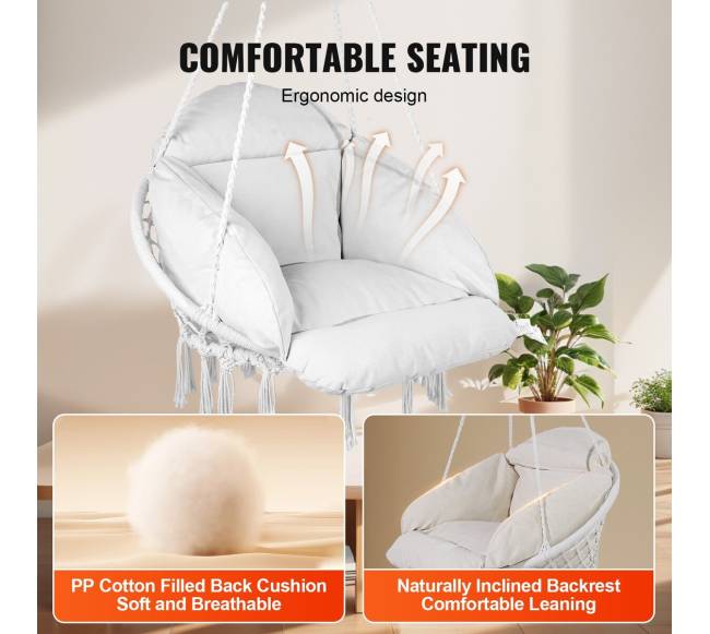 Pakabinama hamako kėde su pagalve3