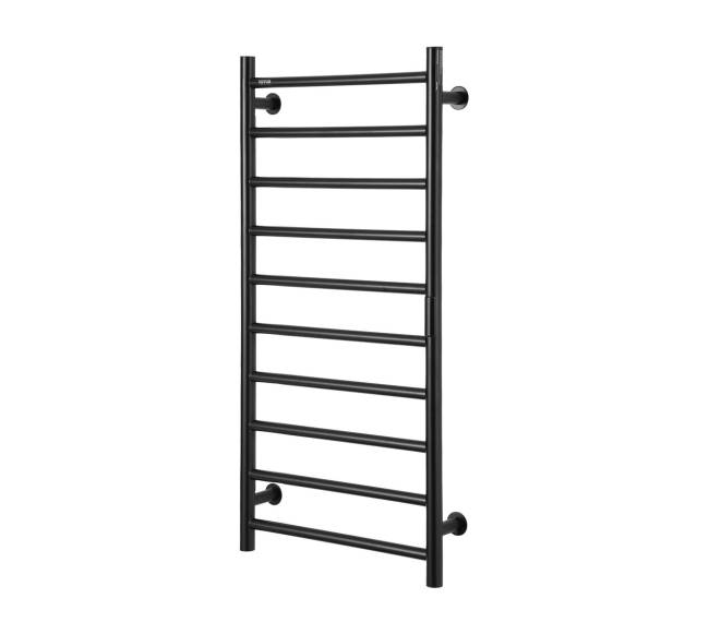Sieninis juodas 10-strypų rankšluosčių šildytuvas0