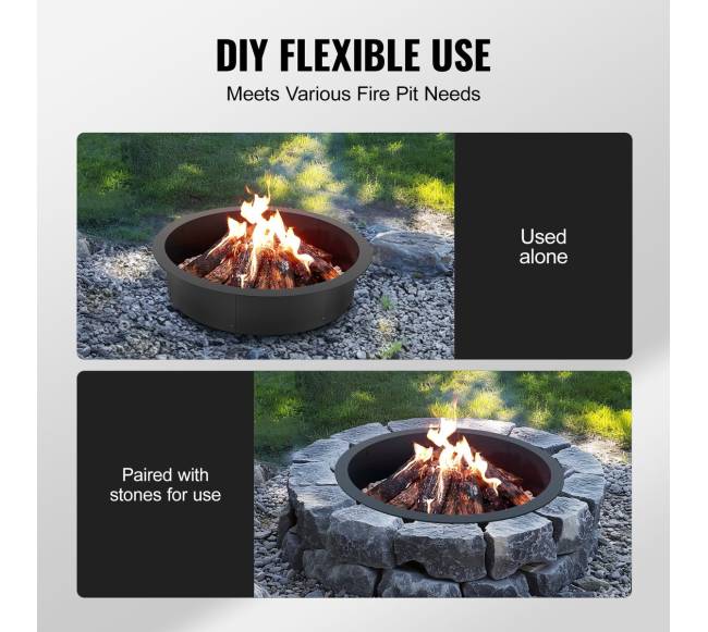 apvalus ugnies duobės rėmas plieninis3