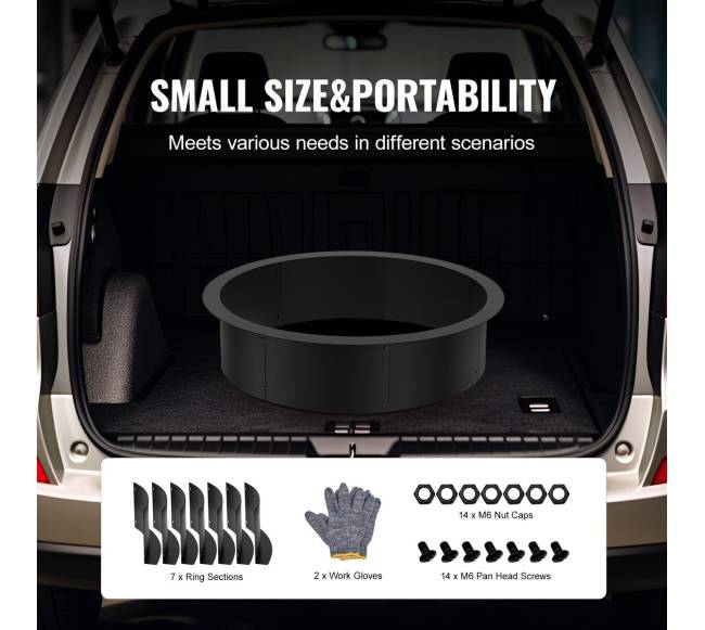 apvalus ugnies duobės rėmas plieninis5