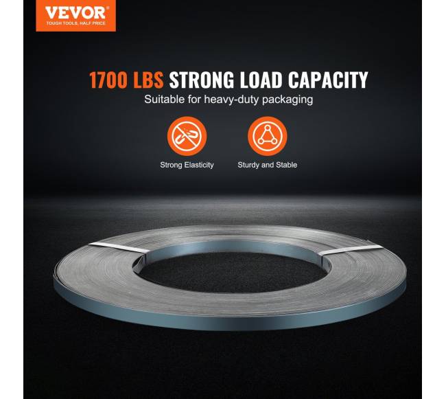 Plieninė pakavimo juosta 1,9cm x 0,55mm x 500m1