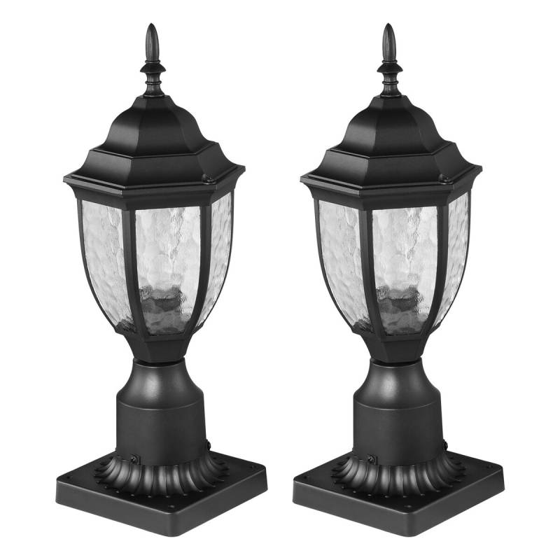 2 vnt. sutemos-aušra lauko šviestuvai 390 mm0