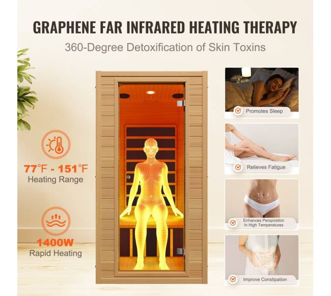 Infraraudonųjų spindulių medinė sauna 1-2 asmenims2