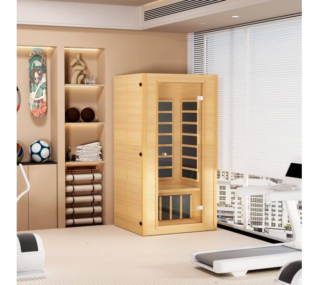 Infraraudonųjų spindulių medinė sauna 1-2 asmenims7